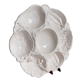 Portuguese Majolica Vegetable Platter by Neto & Gomes For Sale