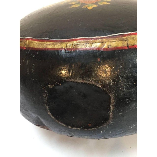 Mughal Copper Black Metal Water Vessel Jug Rajasthan India For Sale - Image 9 of 10