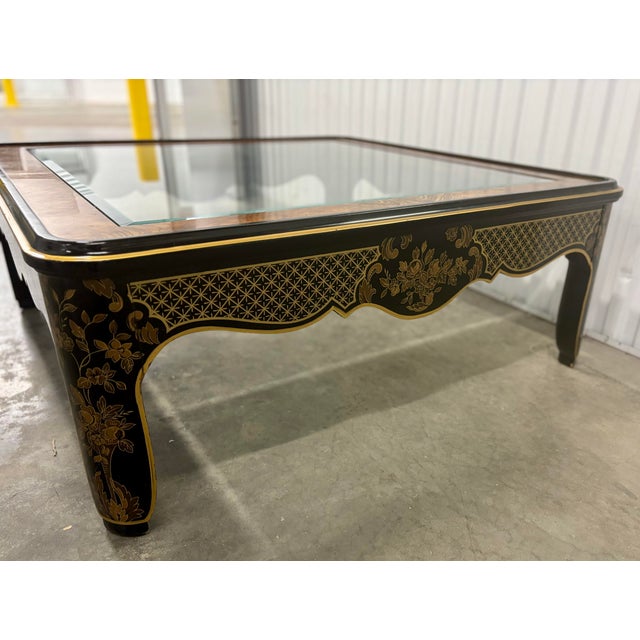 Wood Chinoiserie Drexel Heritage Art Cetera Coffee Table For Sale - Image 7 of 10