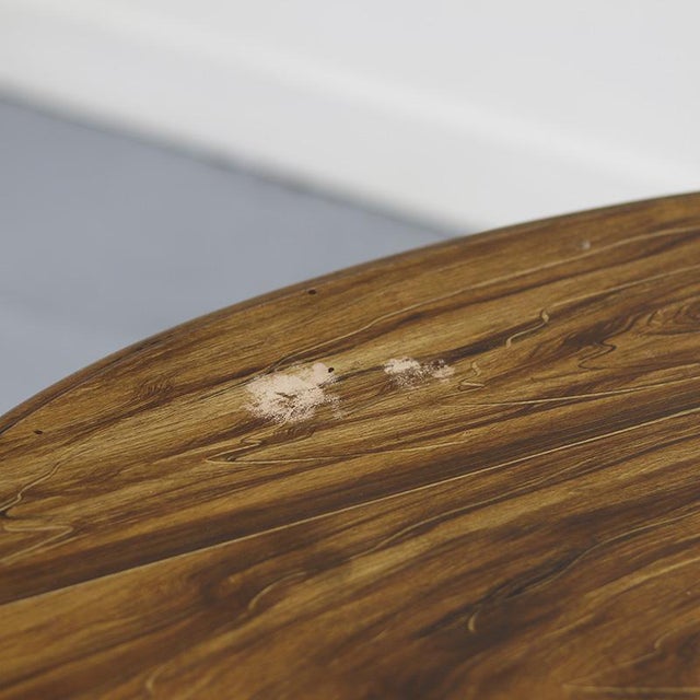 Rustic French Faux Bois Painted Side Table, 1890s For Sale - Image 3 of 12