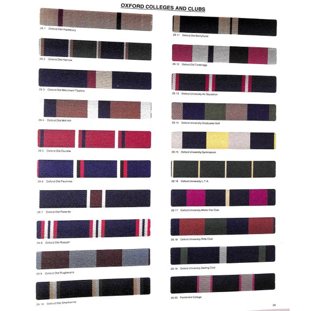 "Club and Regimental Colours. Pattern Book W/ 1000 Swatches W/ 48 Additional Swatches of Historic Club" 1995 Gissop, Peter For Sale - Image 16 of 18