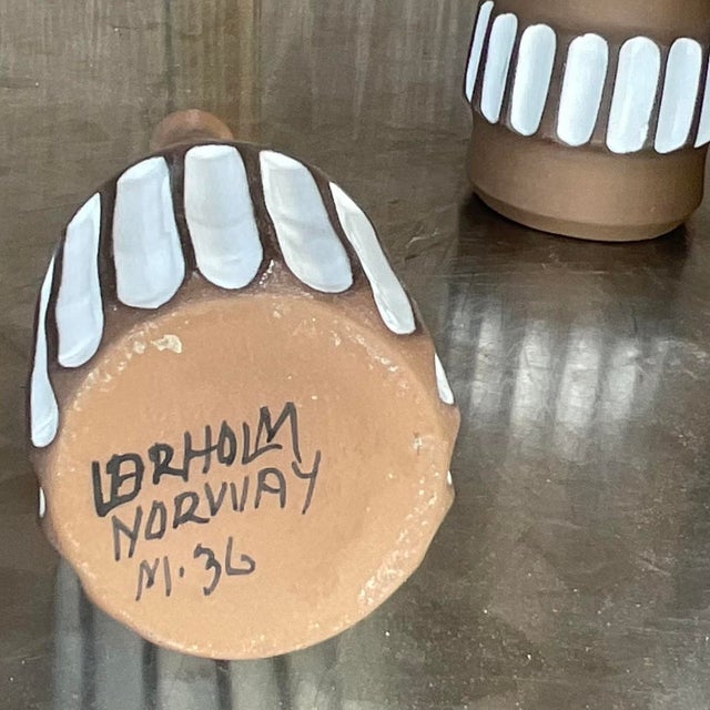 Late 20th Century Vintage Boho Studio Pottery Vases - Set of 3 For Sale - Image 5 of 5