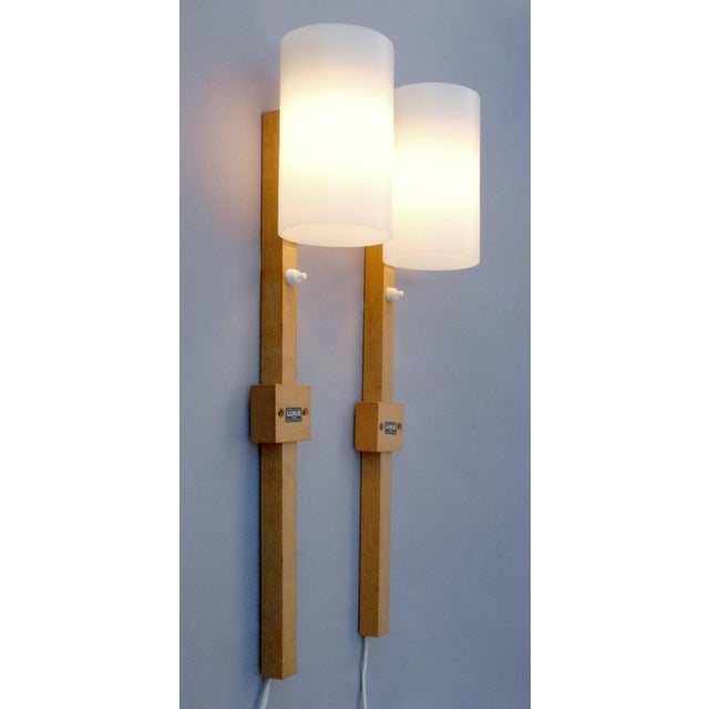 1950s Wall Lights by Uno & Östen Kristiansson for Luxus Vittsjö, Sweden, 1960s, Set of 2 For Sale - Image 5 of 11