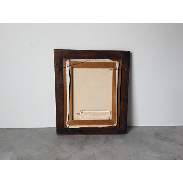 Vintage Karin “Picnic” Impressionist Oil on Canvas Painting – Framed For Sale - Image 12 of 12