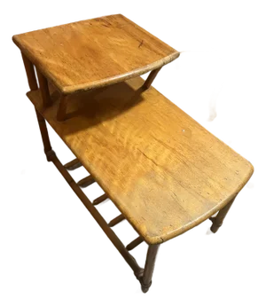 1970s Haywood Wakefield, Small Wooden Side Table