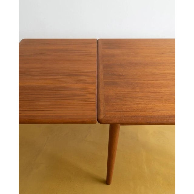 1960s Vintage Danish Teak Table with Extensions, 1960s For Sale - Image 5 of 9