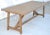 Custom dining table in distressed, rift-sawn, white oak. As shown here: 75" x 36" x 30" size. This table expands by...