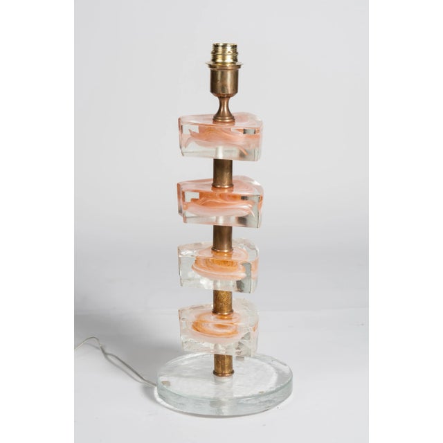 Vintage Murano Glass Table Lamp, 1970s For Sale - Image 6 of 9