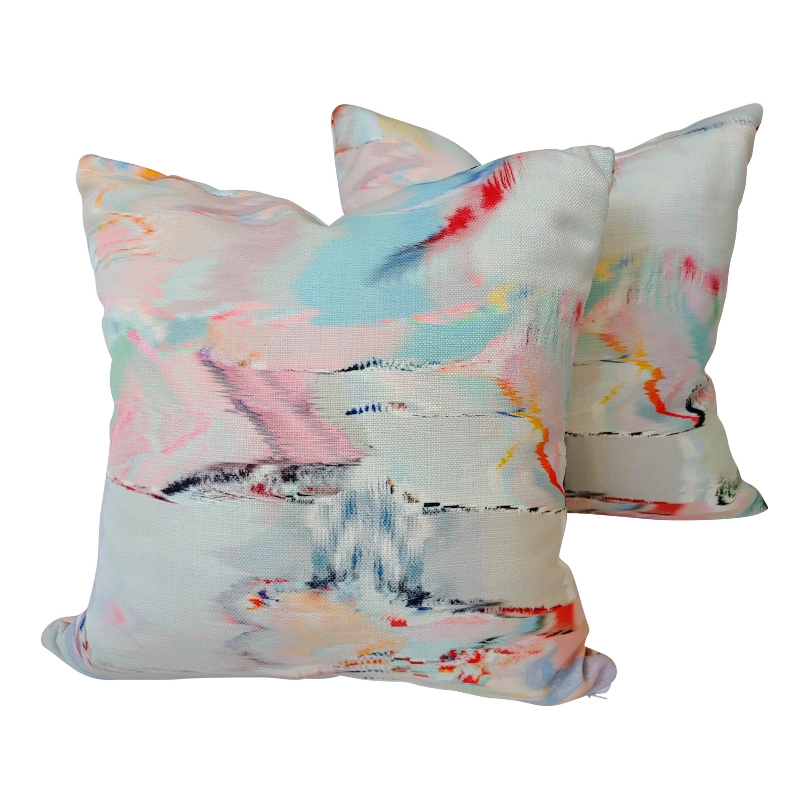 Watercolor Pillow Covers a a Pair Chairish