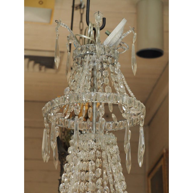 Traditional Empire Style Crystal Chandelier For Sale - Image 3 of 8
