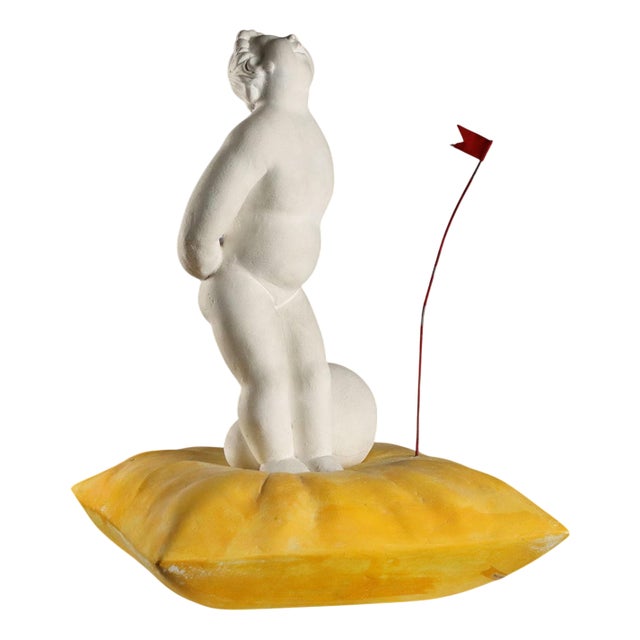 Walter Guidobaldi (Wal), Figurative Sculpture, Glazed Ceramic & Plaster For Sale