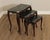 Rococo Style Set of Three Marble Top Mahogany Nesting Tables For Sale - Image 4 of 18