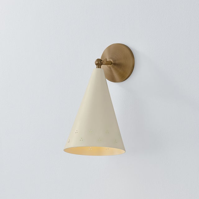 Hudson Valley Lighting Hudson Valley Lighting Pawley 7 in. 1 Light Wall Sconce in Historic Bronze and Soft Sand Finish For Sale - Image 4 of 11