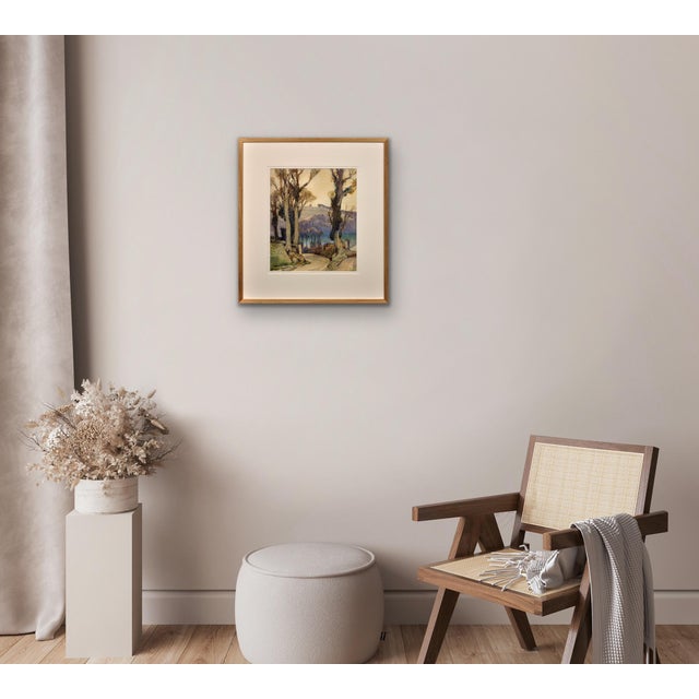 Stanley Horace Gardiner, The Road to Cliff, Near Fowey, Cornwall, 1926, Watercolor, Framed For Sale - Image 17 of 18