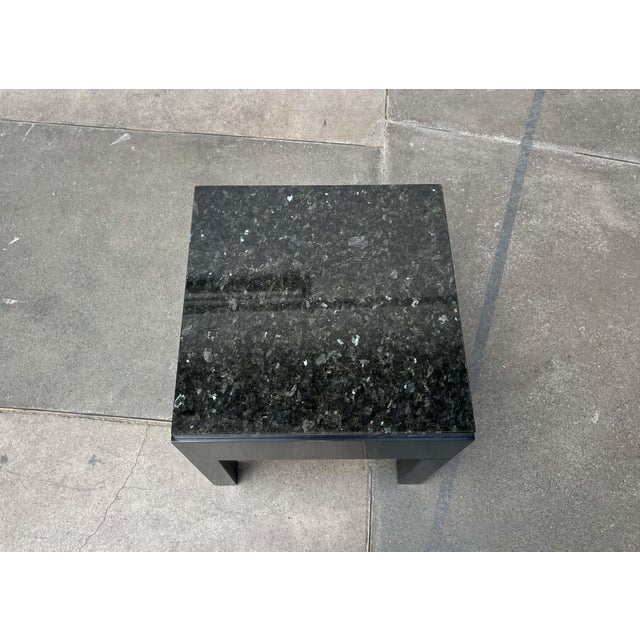 Postmodern Vintage German Table with Drawer and Granite Tabletop from Interlübke, 1980s For Sale - Image 3 of 18
