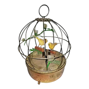 Vintage 1960s Schmid Automaton Birds Music Box