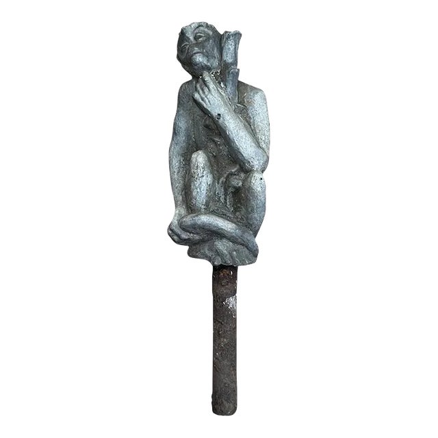 Victorian Monkey Garden Outdoor Sculpture For Sale