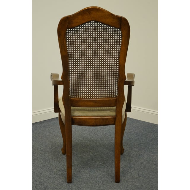Stanley Furniture Italian Provincial Cane Back Dining Arm Chair 6811