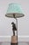 Age: C.2000 Details: High Quality Construction Marble Base Colorful Pleated Shade Condition: Excellent Original Finish &...