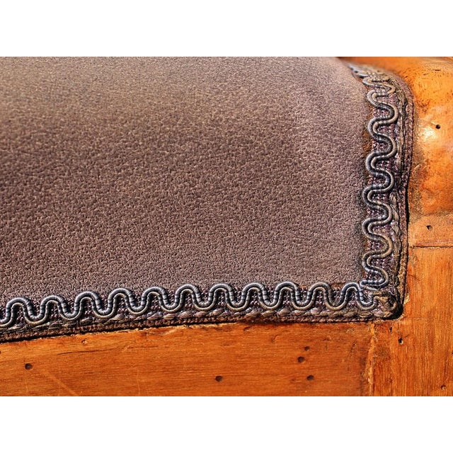 Louis Philippe Blond Walnut Office Chair, Late 19th Century For Sale - Image 11 of 16