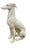 Made in Italy, this life-size glazed ceramic greyhound figurine, beautifully depicts this graceful and elegant breed known...