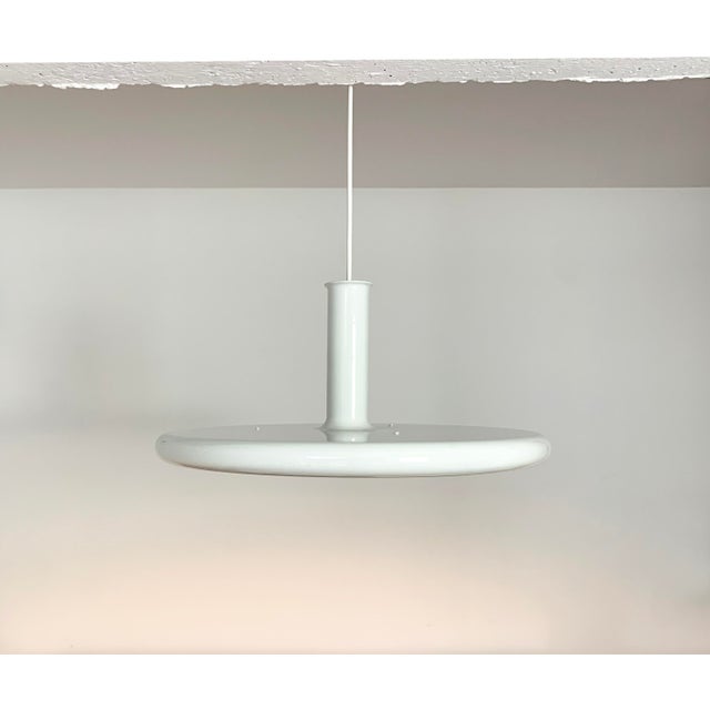 Fog & Mørup Mid-Century Danish Space Age Optima Pendant Lamp in UFO Style by Hans Due for Fog & Mørup, 1970s For Sale - Image 4 of 16