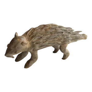 Vintage African Porcupine Sculpture