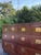 Campaign Vintage Henredon Campaign 8-Drawer Walnut Dresser With Brass Hardware For Sale - Image 3 of 5