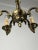 5-Light Bronze Chandelier, Italy, 1960s For Sale - Image 6 of 11