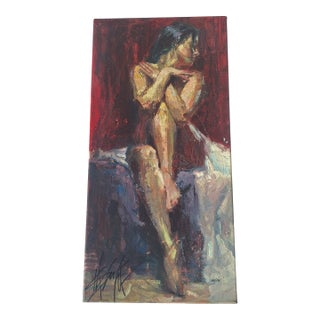 Beauty Unfolding-Mystique by Henry Ascencio 2008 Limited Edition Contemporary Art Female Form Figurative Nude Abstract Expressionism For Sale