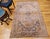 Brown Vintage Turkish Silk Area Rug, Floral Medallion, Mid-20th Century, 4' x 6' For Sale - Image 8 of 18