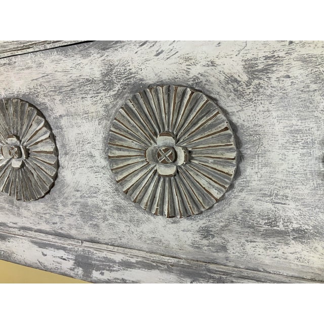 Vintage Hand-Carved Architectural Wood Wall Hanging For Sale - Image 11 of 12