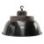 Vintage Factory Black Enamel and Cast Iron Pendant Lamp For Sale - Image 5 of 5