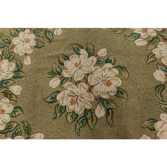 Traditional Doris Leslie Blau Vintage American Hooked Rug For Sale - Image 3 of 8
