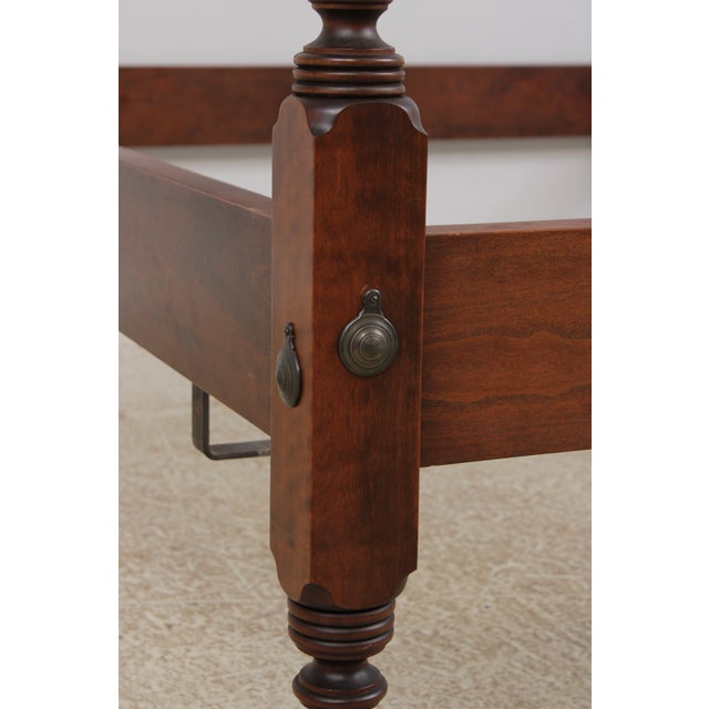 Bench Made Custom Cherry Queen Size Country Poster Bed For Sale - Image 15 of 17