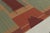 2010s Vintage Art Deco Needlepoint Rug in Beige, Teal & Burnt Red Geometric Patterns For Sale - Image 5 of 7