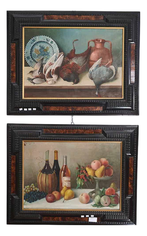 Unknown, Still Lives, Early 1900s, Set of 2, Framed