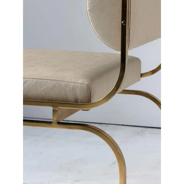 Set 6 Brass Dining Chairs, 1980 For Sale - Image 15 of 16