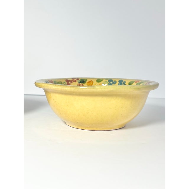 Ceramic Terre E Provence Ceramic Rim Soup, Cereal or All Purpose Bowls - Set of 8 For Sale - Image 7 of 9