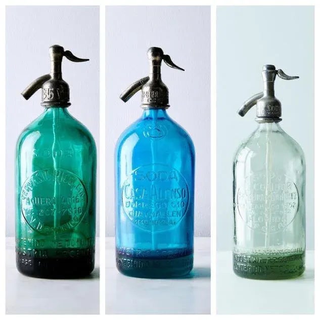 1940s Vintage Seltzer Bottles - Set of 3 For Sale - Image 5 of 5