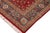Shabby Chic Floral Pak-Persian Adele Red/Blue Wool Rug - 10'0'' X 14'0'' For Sale - Image 3 of 8