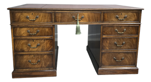 Antique Mahogany Partners Desk, 1910