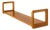 Danish Mid-Century Modern Petite Wall-Hanging Shelf in White Oak Attributed to Dyrlund, Denmark, C. 1960s For Sale