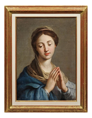 Circle of Carlo Maratta, Mary Immaculate in Prayer, Oil on Canvas