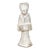 Antique White Court Lady Pottery Figure For Sale
