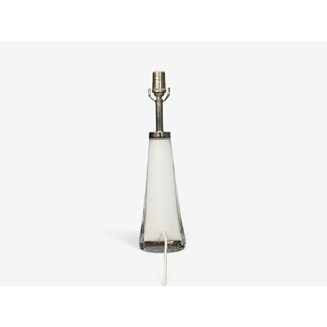 1960s Carl Fagerlund, Swedish Modern, Table Lamps, White Glass, Sweden For Sale - Image 12 of 12