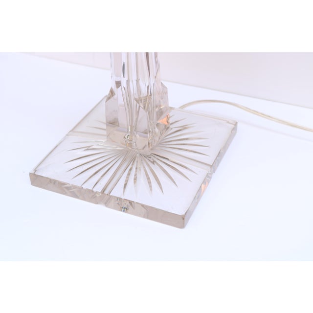 Crystal Glass Table Lamp, Austria Circa 1900 For Sale - Image 9 of 18
