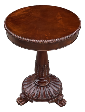 Carved Walnut Tripod Table from Ralph Lauren, 2010