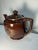 Vintage 1960s Brown Ceramic Teapot Gold Floral Design Lidded Mid Century Tea Pot For Sale In Philadelphia - Image 6 of 15