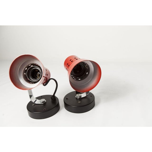 Red and Black Wall Lights, 1970s, Set of 2 For Sale - Image 18 of 18